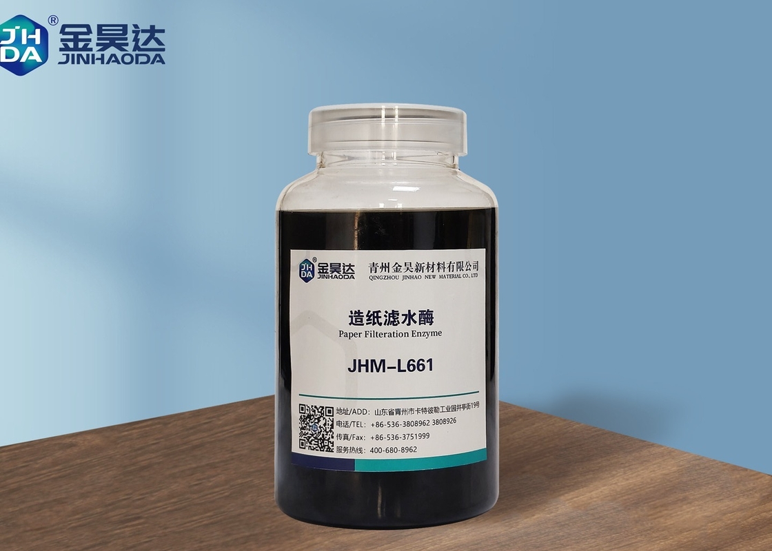 آنزیم فیلتراسیون کاغذ مرکب JHML661 مایع قهوه ای روشن یا مشکی 1.0 Tp 1.3 گرم در میلی لیتر